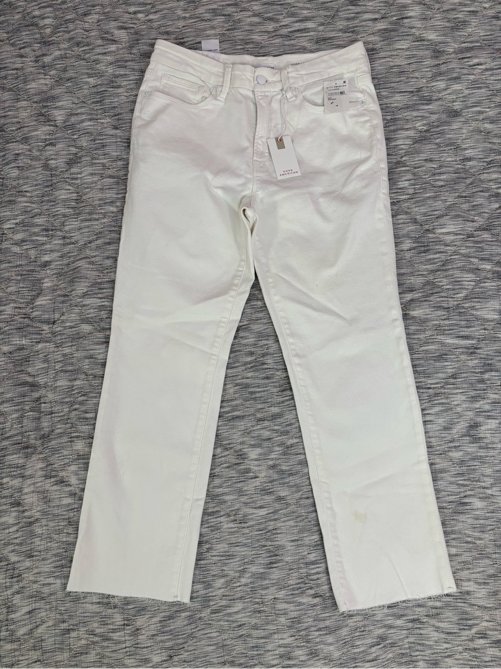 Good American Mid Rise Good Legs Straight Jeans Sz 10/30 NWT -